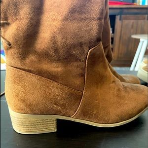 Brown tall boots